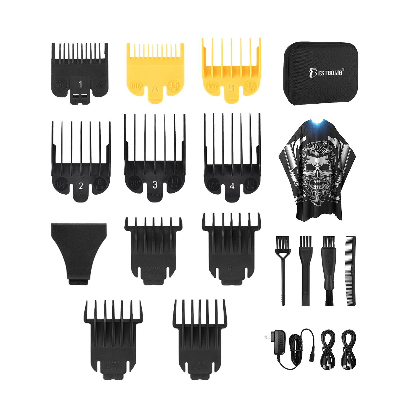 High-Performance Hair Clippers & Beard Grooming Kit-Y4T9