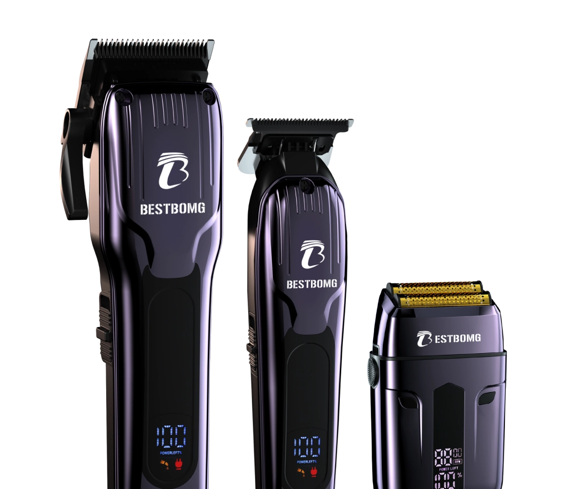 Blue Professional Hair Clippers & Beard Grooming Kit-BS-808C