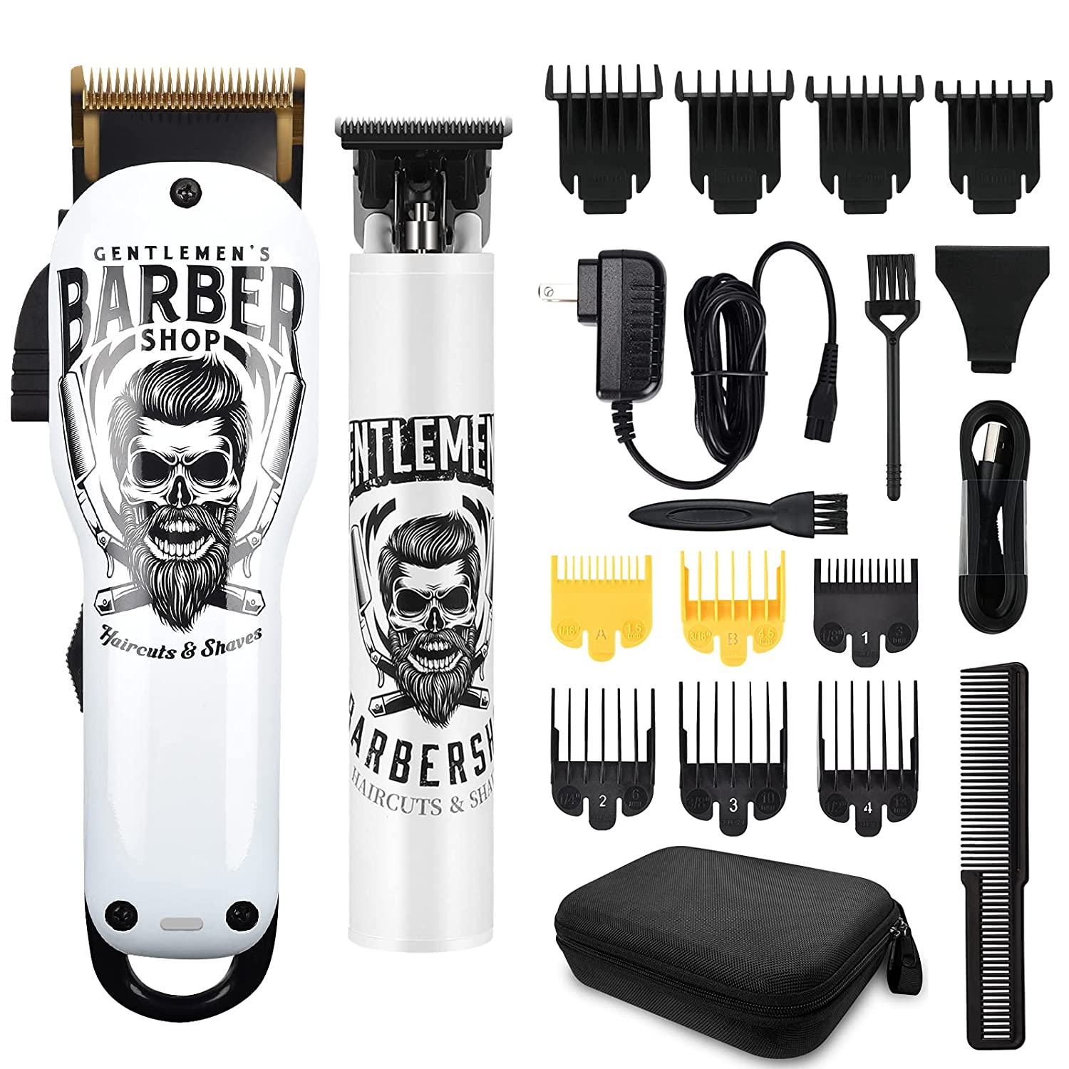 BESTBOMG-V10T 21 Piece Hair Clipper and Trimmer Ceramic-kol