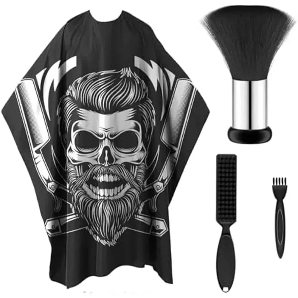 BESTBOMG-Hairdressing Cape With Barber Brush