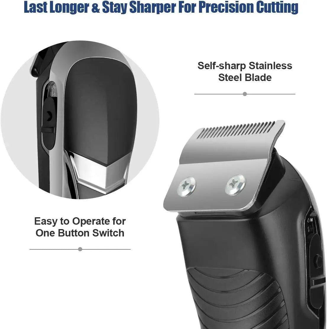 BESTBOMG - T20 Men's Hair Clipper Set (Black)