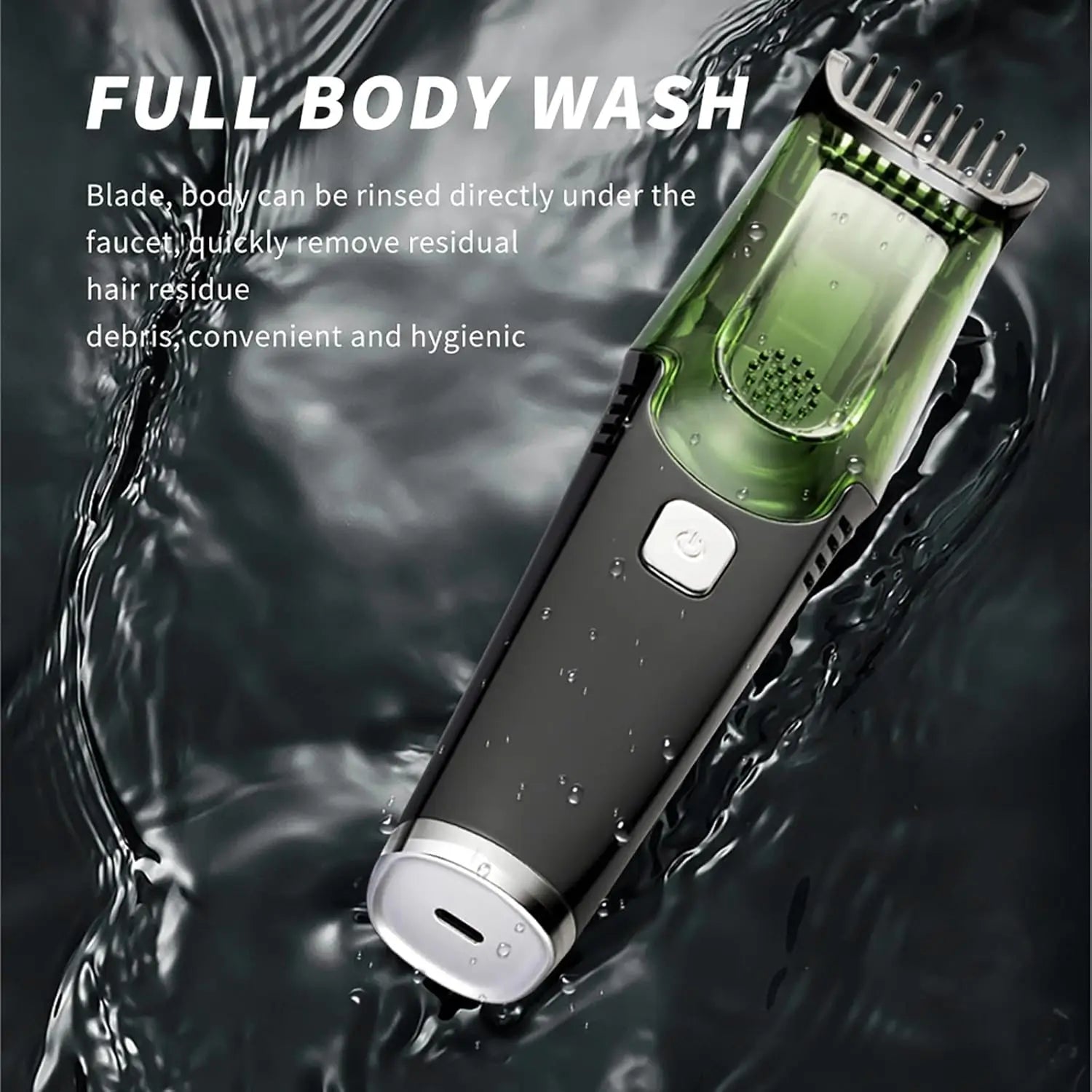 Vacuum Beard Trimmer for Men, Mustache Trimmer with 20 Length and Styles Adjustable.