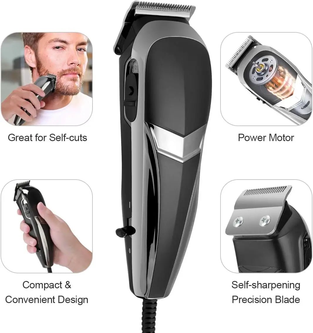 BESTBOMG - T20 Men's Hair Clipper Set (Black)