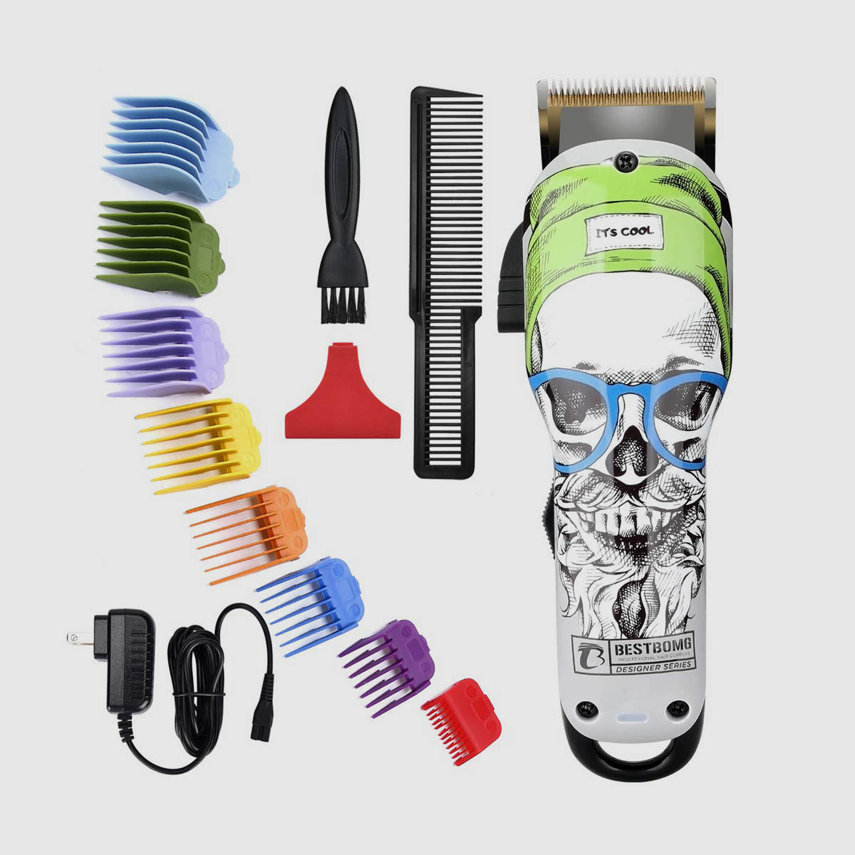 BESTBOMG-4YT-X9 2000mAh Hair Beard Trimmer Hair Cutting Kit