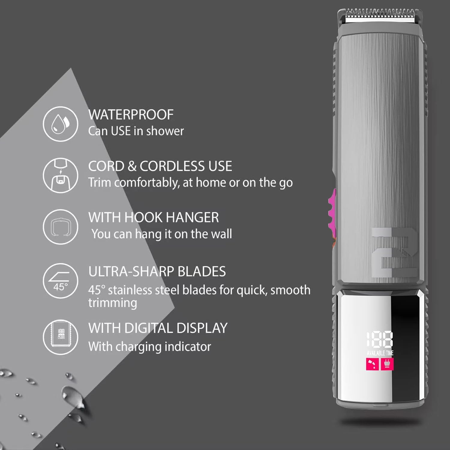BESTBOMG-VX20 All-in-One Trimmer Hair Clipper