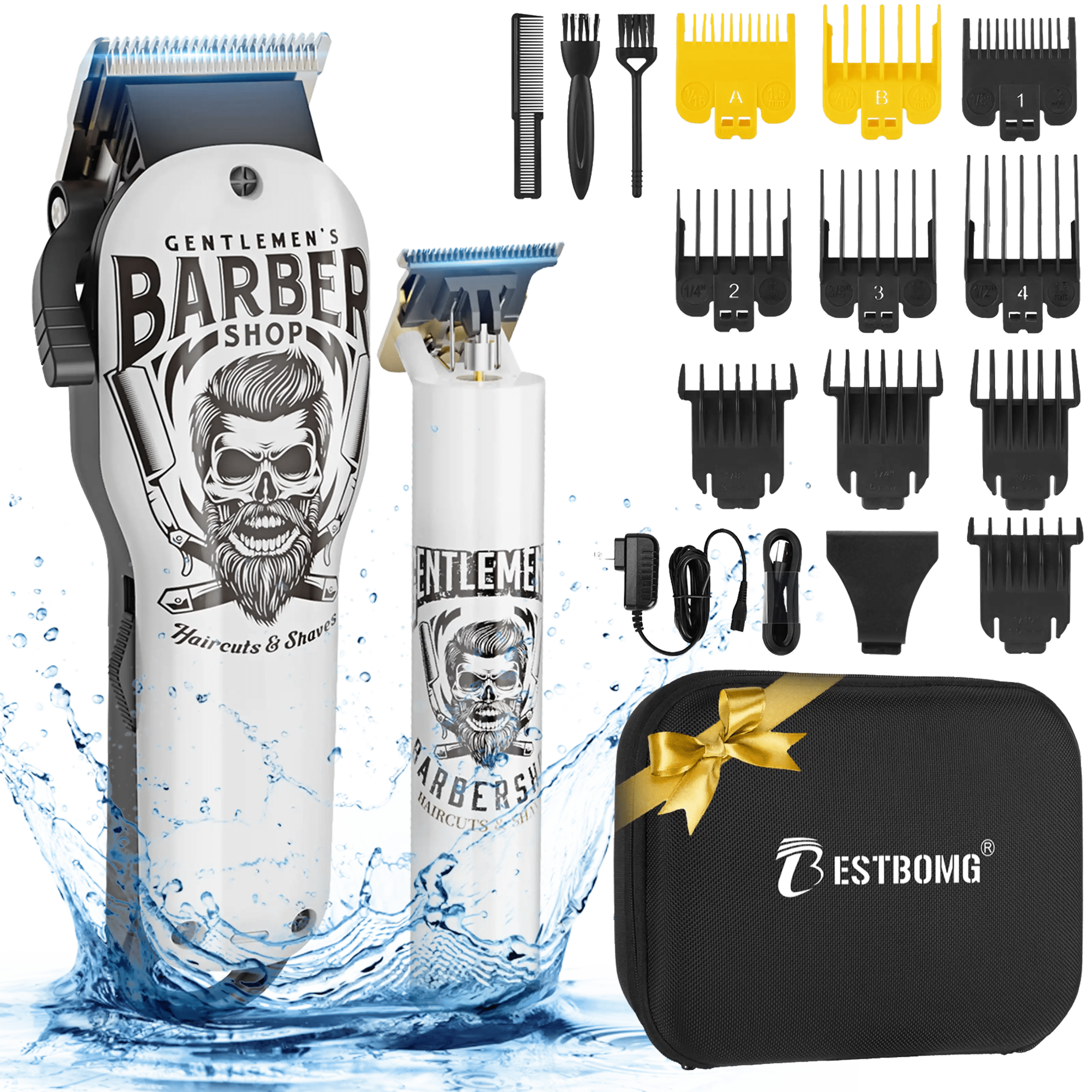 Hair Clipper & Trimmer 2-Piece Kit-Y4T9