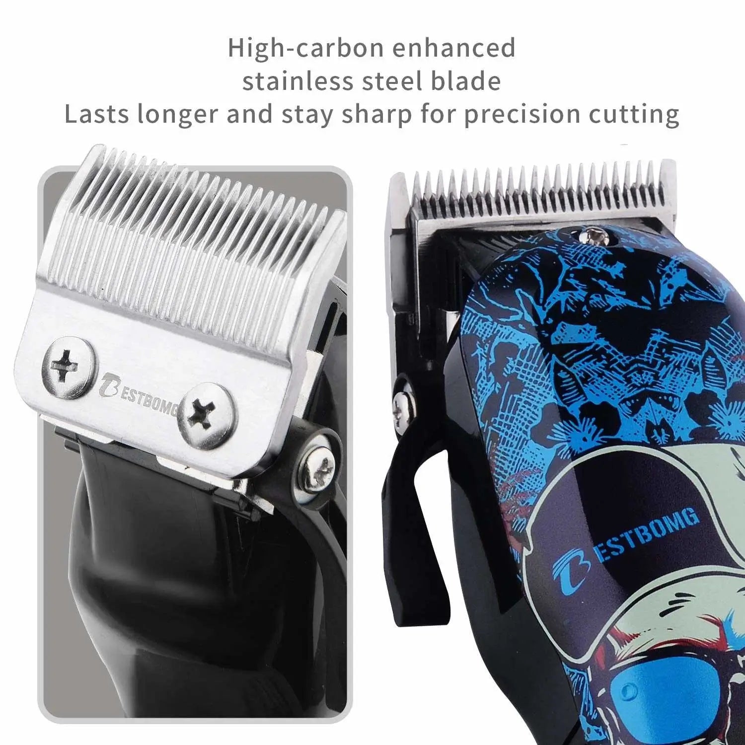 BESTBOMG-4YT-X6 2000mAh Tapered Pole Hair Clipper Set