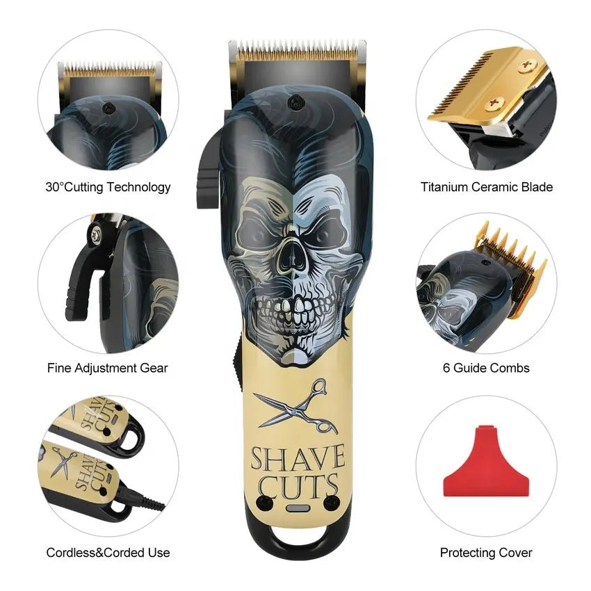 BESTBOMG-4YX-20 Skull Electric Hair Clippers